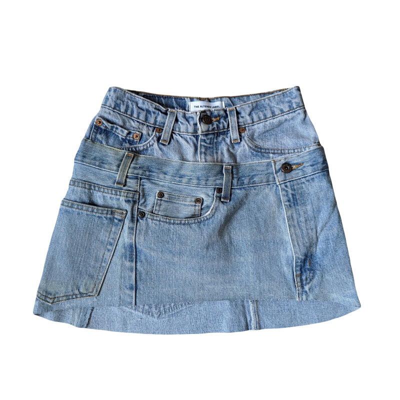 Double Layered Denim Skirt (S) – THE ALTERED LABEL